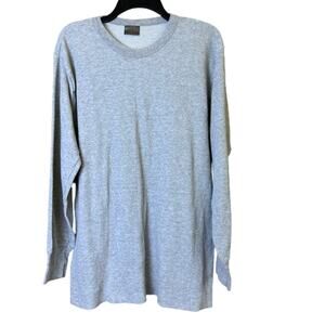 Merona Men's Top Grey Thermal wear Long Sleeve‎ Shirt - Size XL